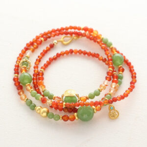 Red-Agate-and-Green-Chalcedony-Bead-Bracelet-Necklace