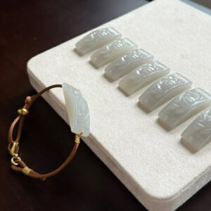 Lotus jade bracelet