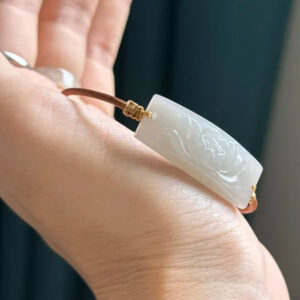 Lotus jade bracelet