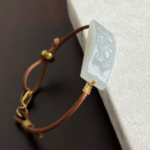 Lotus jade bracelet
