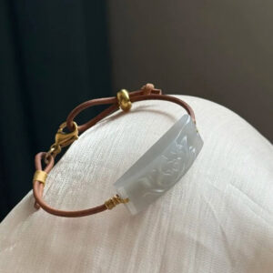 Lotus jade bracelet