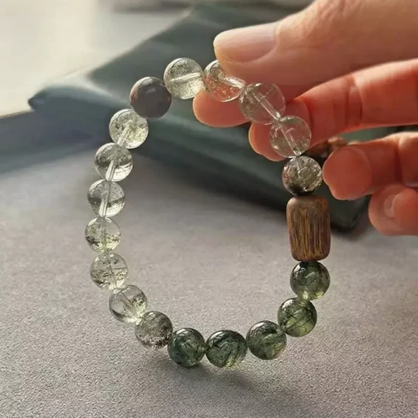Green Fortune Agarwood Bracelet