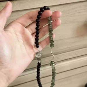 Agarwood-Green-Phantom-Green-Rutilated-Quartz-Silver-Bracelet