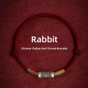 925 Sterling Silver Zodiac Red String Bracelet Year Of The Horse