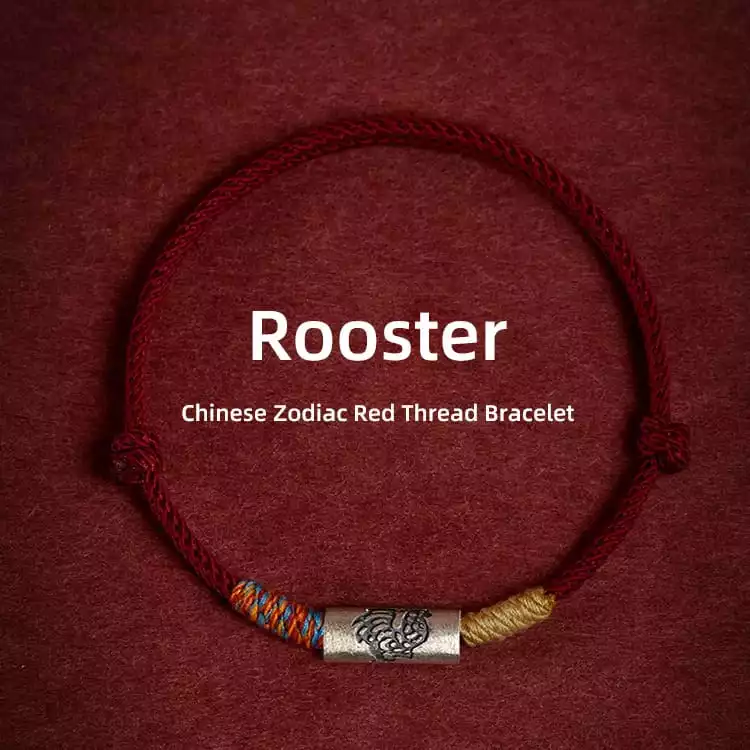 925 Sterling Silver Zodiac Red String Bracelet Year Of The Horse