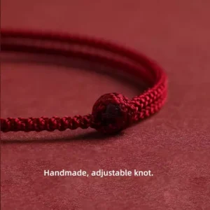 925 Sterling Silver Zodiac Red String Bracelet Year Of The Horse