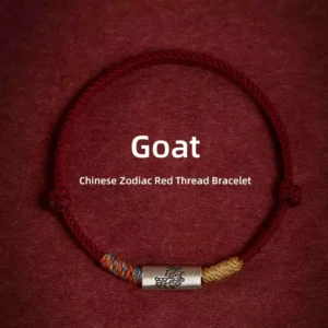 925 Sterling Silver Zodiac Red String Bracelet Year Of The Horse